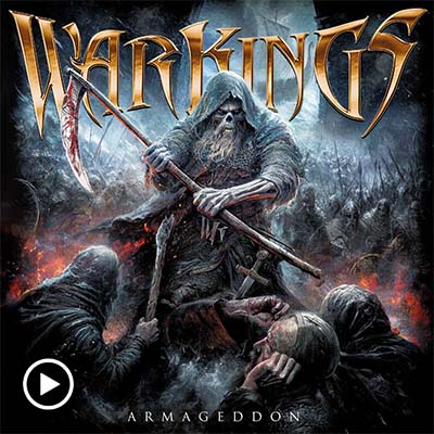 Warkings Armageddon album cover – epic power metal warriors 2022
